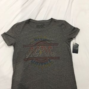 Acdc band t shirt lucky brand size small grey